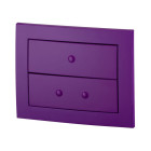 Wirquin - 196388 - plaque de commande double chasse pour wc suspendu