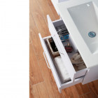 Meuble salle de bain 60x38x50cm meuble suspendu couleur:blanc