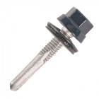 Vis bac acier SCELL-IT Plage métal IPN - Ø5.5 x 32 mm - TH12 - Vert mousse RAL6005 - Sachet de 100 - ZTPR-55032-6005