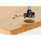 Fraise pour ferrures hw avec queue de 8mm festool hw s8 d18 - 491071