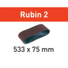 Bande abrasive L533X 75-P100 RU2/10 Rubin 2