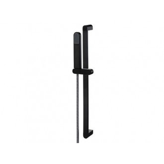 Ensemble de douche avec barre mural support douchette Noir