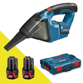 Aspirateur sans-fil BOSCH 10.8V 2.5 Ah - 2 batteries, chargeur et accessoires - 06019E3002