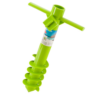 Pied à visser pour parasol de plage vert vert