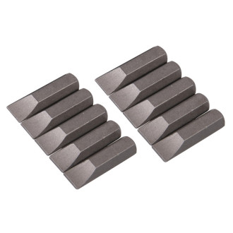 10 embouts plats chrome-vanadium - 7 mm