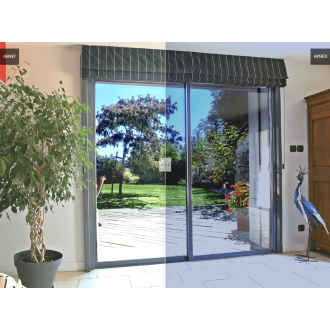 Film 2 en 1 Chaleur & Vis-à-Vis Argent Moyen – Confort & Discrétion - largeur & longueur au choix