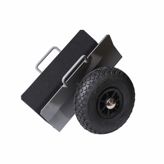 Rouleur porte panneaux 125 mm avec roues pneumatiques