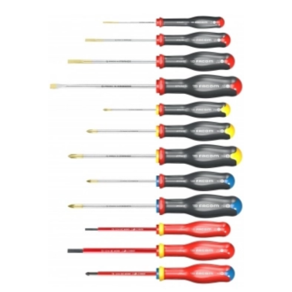 Jeu de 12 tournevis Protwist FACOM - AT.J12R1PB