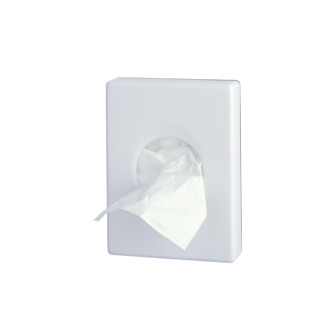 Distributeur de sachets périodiques plastique serie basica en abs blanc mural ou à poser