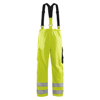Pantalon de Pluie à Bretelles Haute-Visibilité Retardant Flamme 13032009 - Taille au choix