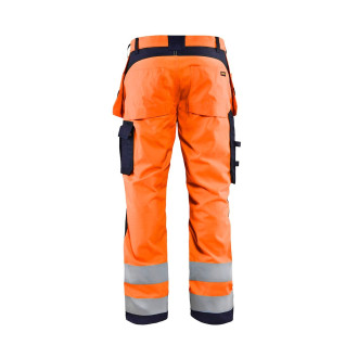 Pantalon multinormes inhérent avec poches flottantes Orange-Fluo/Marine 15891513 - Taille au choix