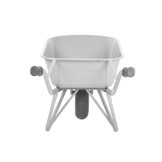 Brouette 80L, caisse 1mm arrondie avec roue pneumatique
