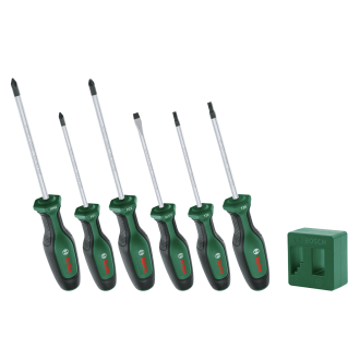 Set de tournevis haute performance - 6 pièces + Magnétiseur - BOSCH - 1600A02W7L