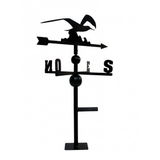 Girouette mouette en fer forgé