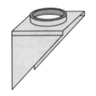 Support mural de départ inox pour conduit I-CUBE DPZ - Diamètre : 125 Support mural de départ inox pour conduit I-CUBE DPZ - Diamètre : 125