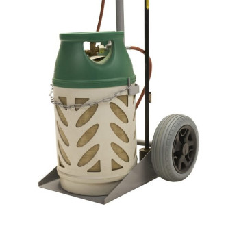 Diable brûleur, 1x10.5kg roues increvables