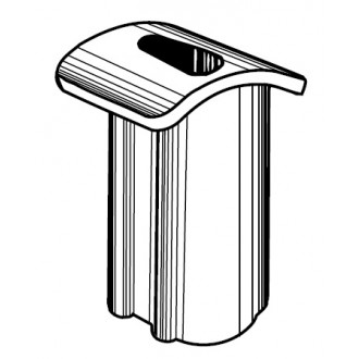 Pontet plastique pour tôle translucide ondulée PO 18x76