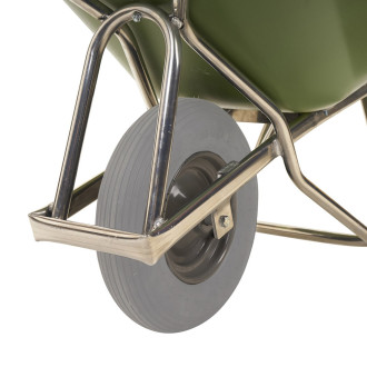 Brouette aluminium profi-Max Plus vert roue anti-crevaison