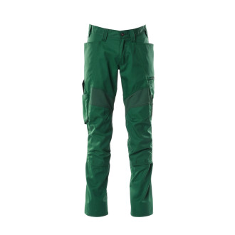 Pantalon de travail avec poches genouillères MASCOT Accelerate - 18579-442-Vert Bouteille-82-43