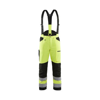 Pantalon tronçonneuse haute visibilité Jaune-Fluo/Noir 19201900 - Taille au choix