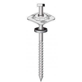 Fixation 3 en 1 pour fibres-ciment sur bois