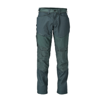 Pantalon de travail avec poches genouillères MASCOT Customized - 22479-230-37-82-Vert Forêt