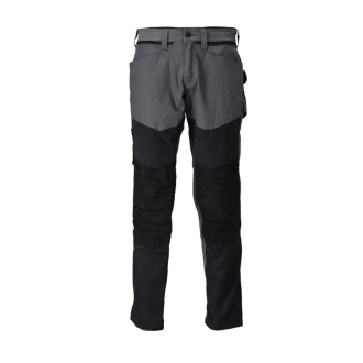 Pantalon de travail avec poches genouillères MASCOT Customized - 22479-230-38-82-GRIS ANTHRACITE/NOIR