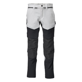 Pantalon de travail avec poches genouillères MASCOT Customized - 22379-311-Blanc-42-90