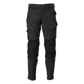 Pantalon de travail avec poches genouillères MASCOT Customized - 22379-311-Noir-48-90