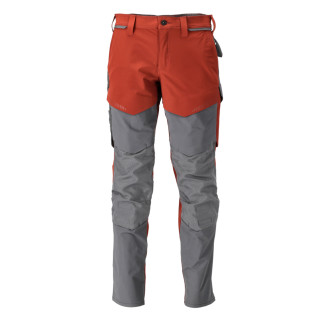 Pantalon de travail avec poches genouillères MASCOT Customized - 22379-311/2-Rouge-44-76