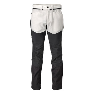 Pantalon de travail avec poches genouillères MASCOT Customized - 22479-230-Blanc gris-90-44