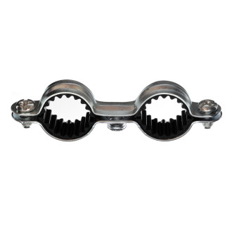 100 colliers de fixation tube double isophonique acier zingué 7x150 - ø10