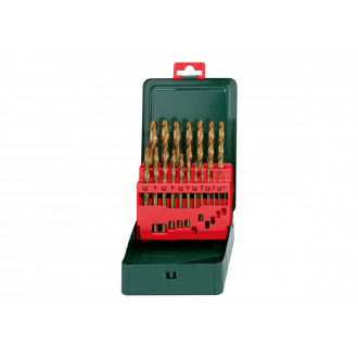 Coffret de forets hss-tin metabo - 19 pièces - 627156000