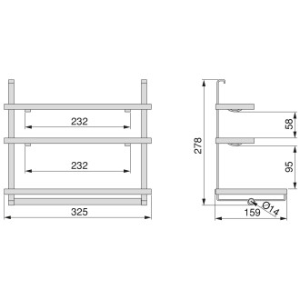 Porte-rouleau de cuisine à accrocher gris anthracite