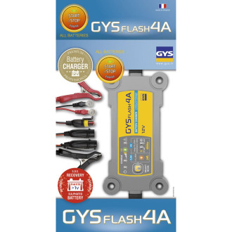 Gys chargeur de batterie gysflash 4a 70-130 ah 90 w