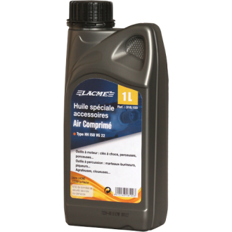 Huile spéciale accessoires Air Comprimé LACME - Bidon 1 L - 318100