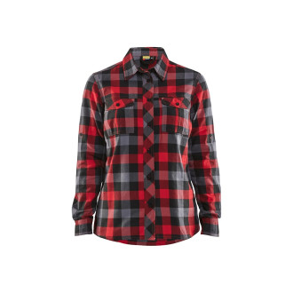 Chemise flanelle femme Rouge-Noir 32091152 - Taille au choix