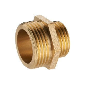 Mamelon laiton double mâle réduit M1'1/4 (33x42) NOYON & THIEBAULT - M1' (26x34) - 190-3326L1