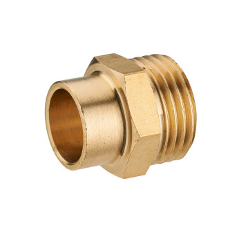 Manchon laiton à visser mâle M3/8 (12x17) NOYON & THIEBAULT - à souder - Ø 12 mm - 1121-1212L1