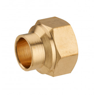 Manchon laiton à visser femelle F1/2' (15x21) NOYON & THIEBAULT - à souder - Ø 14 mm - 1122-1514L1