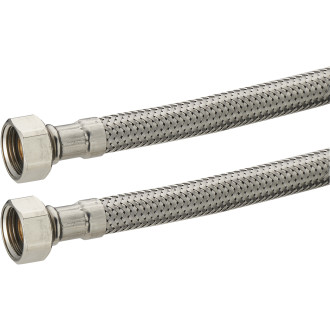 Flexible sanitaire inox femelle F1/2' (15x21) NOYON & THIEBAULT - L 800 mm - DN13 - 2045-80PLL1