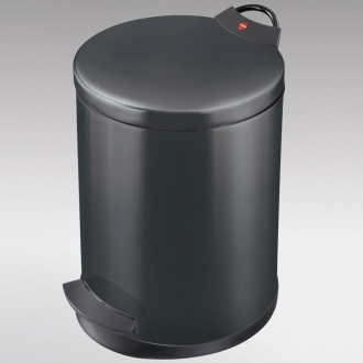 Hailo poubelle à pédale t2 taille m 11 l noir 0513-829