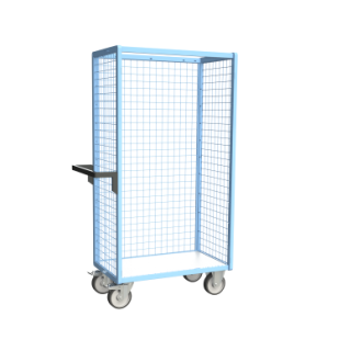 Servante grillagée 3 côtés plateau bois 850 x 500 mm 500 kg - 880725212