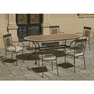 Table de jardin et fauteuils altamira vigo
