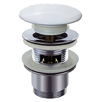 Bouchon de vidange 1¼"x65 mm blanc