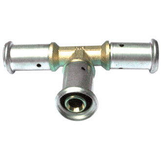 Té égal laiton multicouche à sertir th ou be ø26x3.0