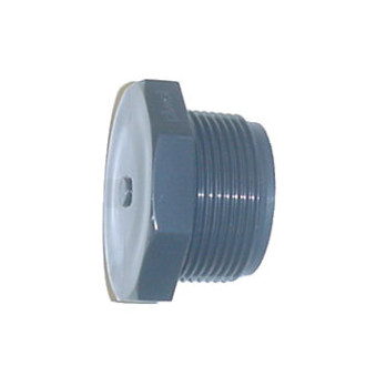 Bouchon fileté en PVC - Mâle à visser - Diamètre 25 mm