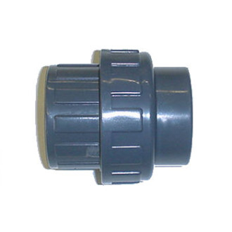 Raccord union en PVC 3 pièces - Femelle à coller / Femelle à coller - Diamètre 32 mm