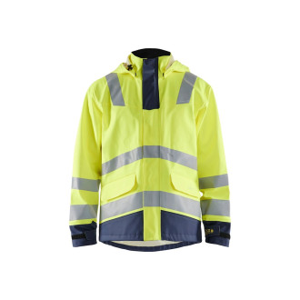 Veste de pluie retardant flamme Jaune-Fluo/Marine 43132022 - Taille au choix