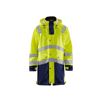Veste de pluie longue niveau 3 haute-visibilité 43262005 - Couleur et taille au choix